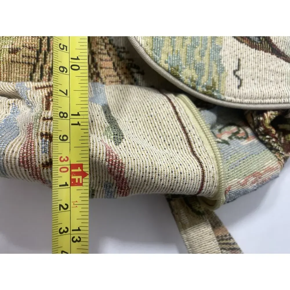 Vintage Venizia Italy Tapestry Mini Backpack Bag Purse Travel Souvenir